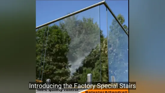 工場の特別な階段モダンなハードウェア手すり手すりポスト鋼階段ガラス手すり階段